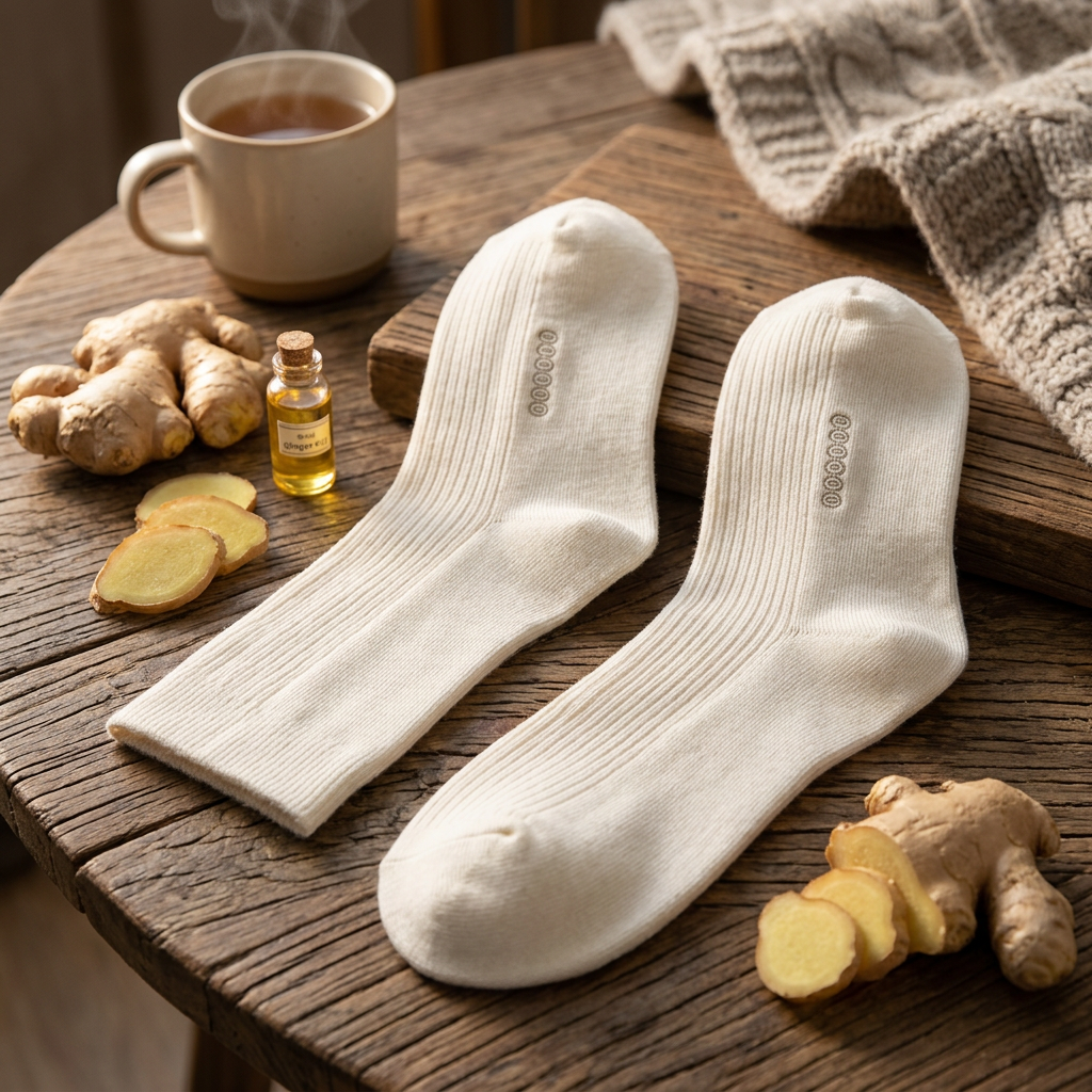Shiyera ginger wool socks — product image 2